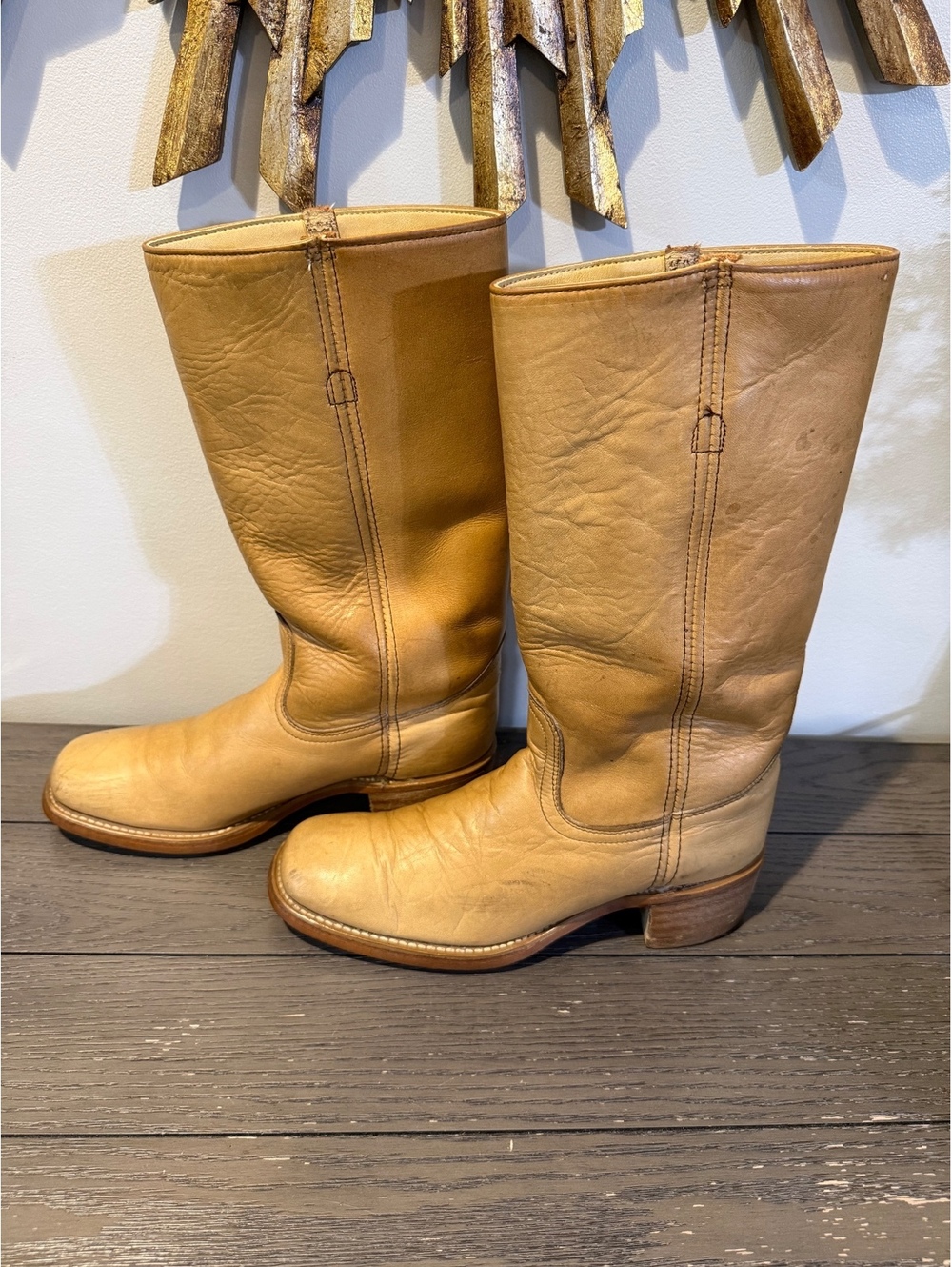Frye American Classics Tan Leather Boots Women’s Size 10B